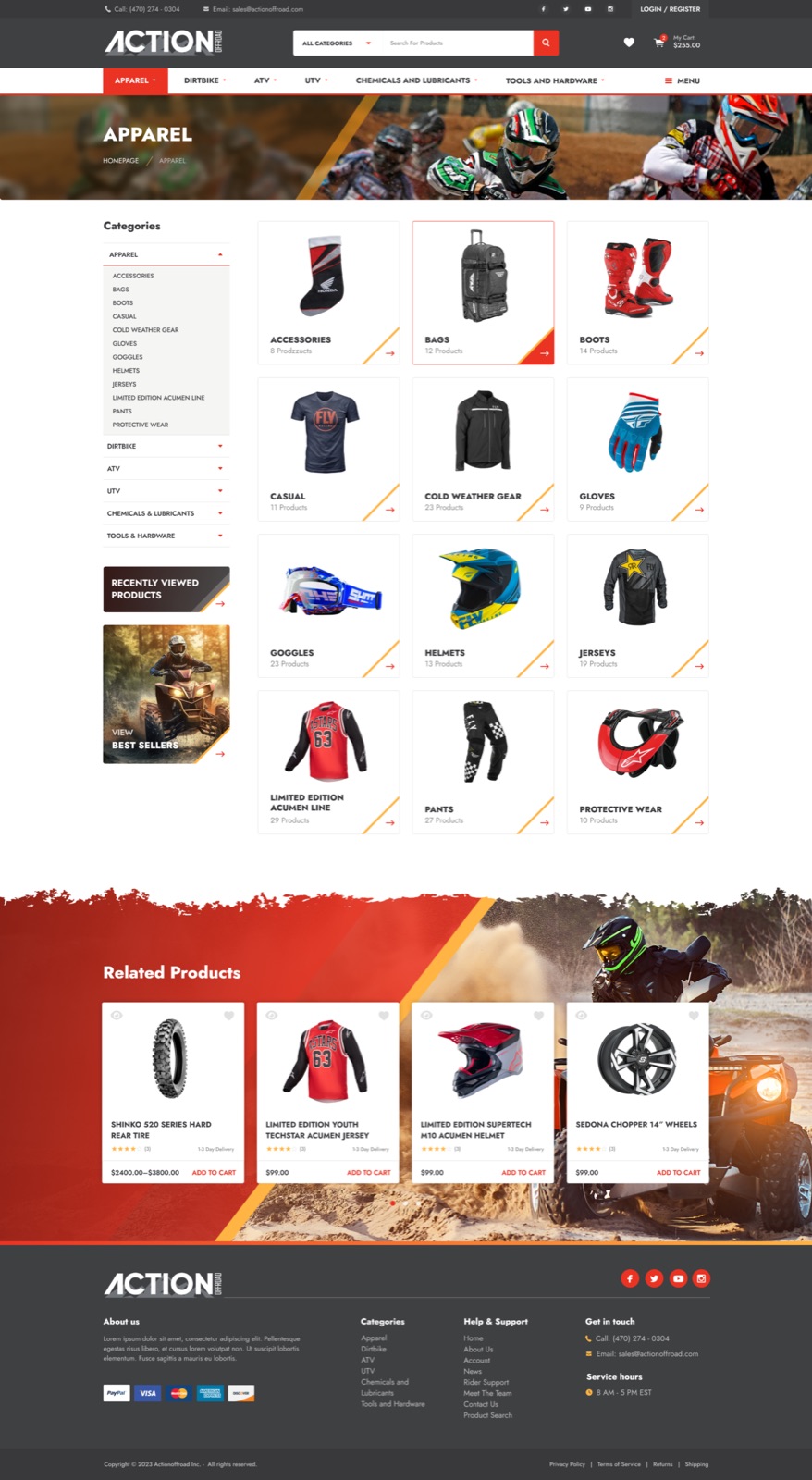 Action Offroad ux design