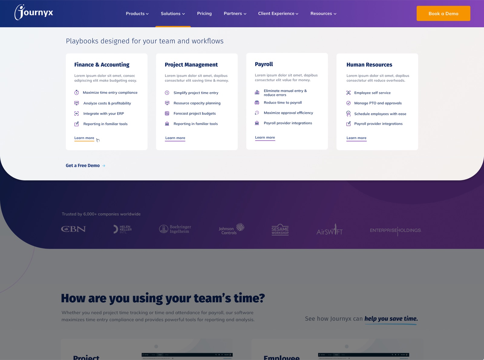 JournyX ux design