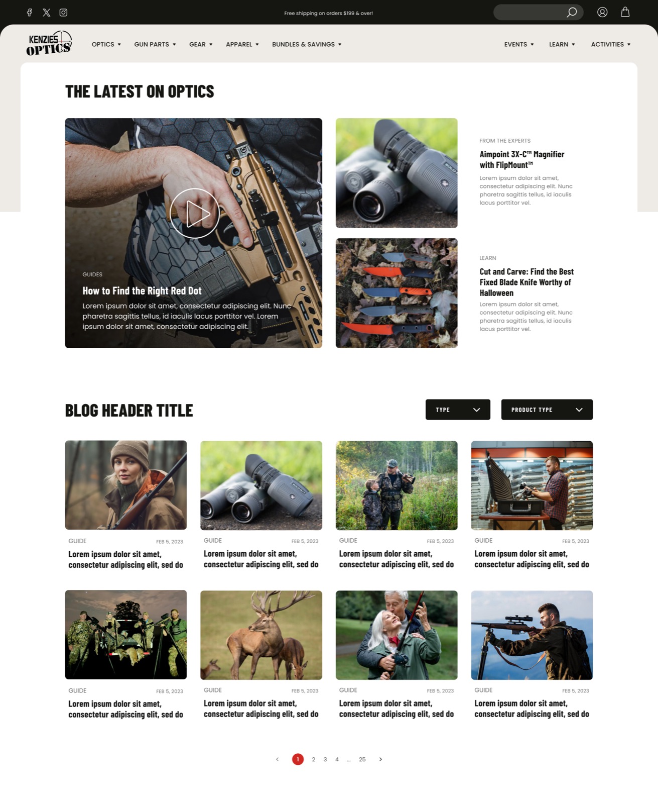 Kenzies Optics learn page