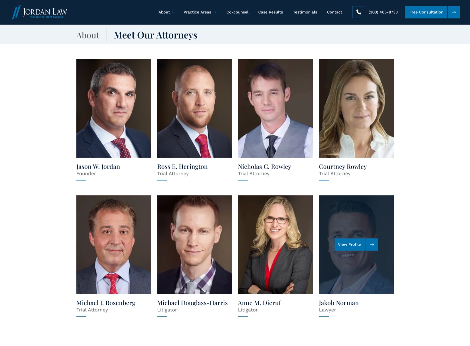 Jordan Law ui design