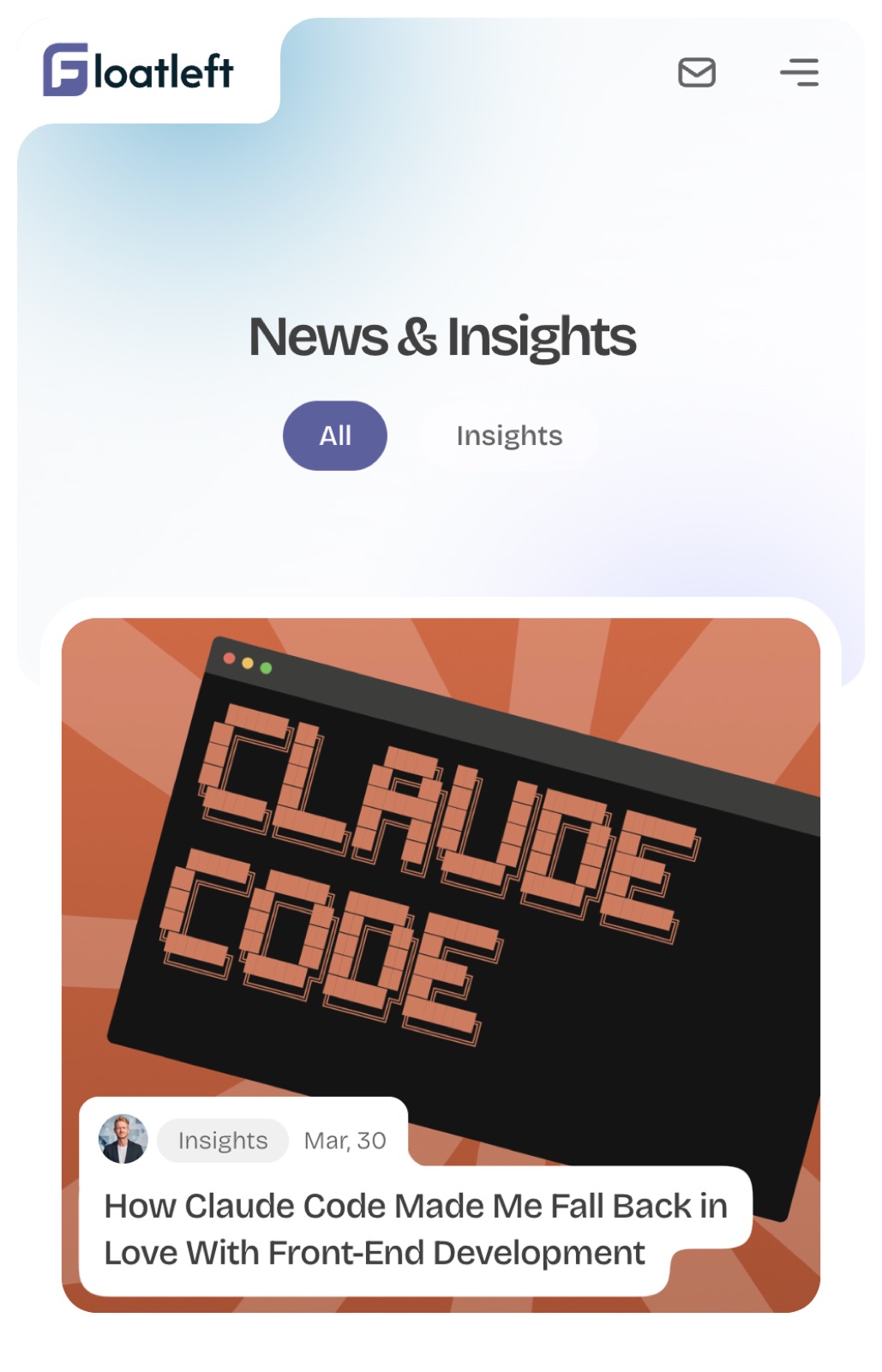 Floatleft mobile screens